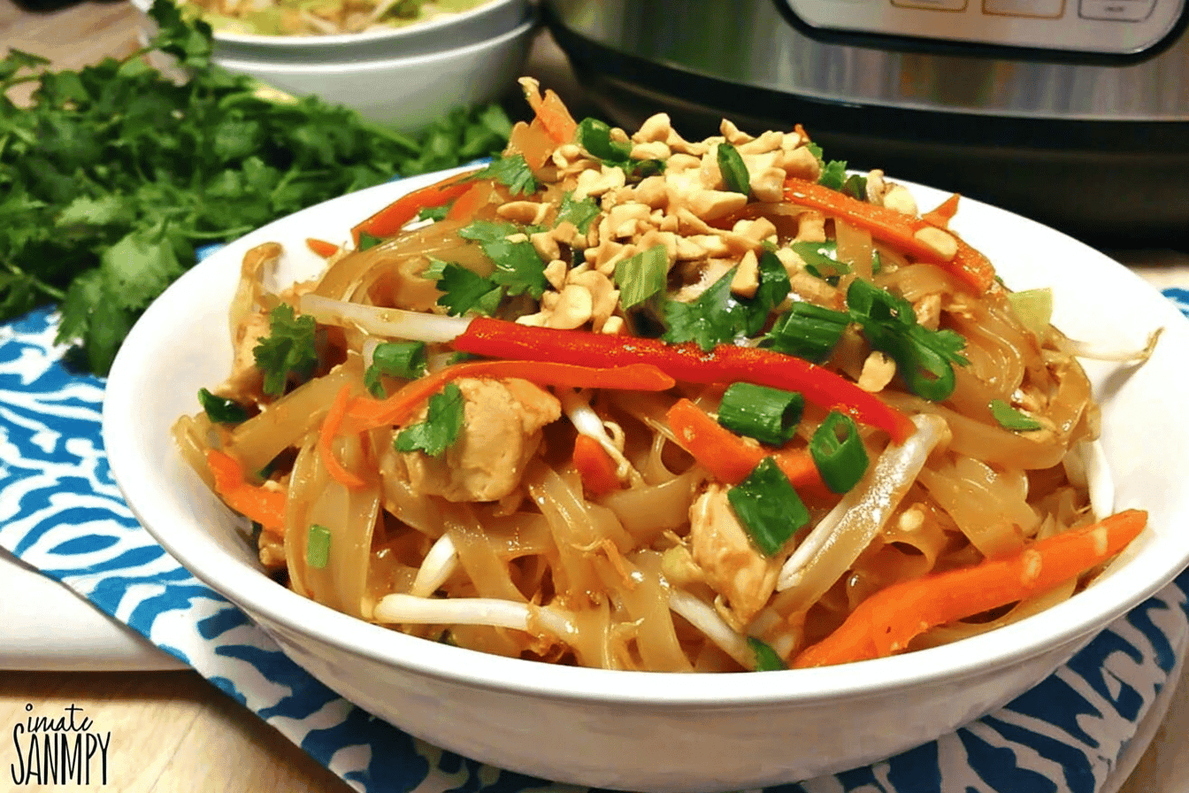 Instant Pot Chicken Pad Thai Recipe