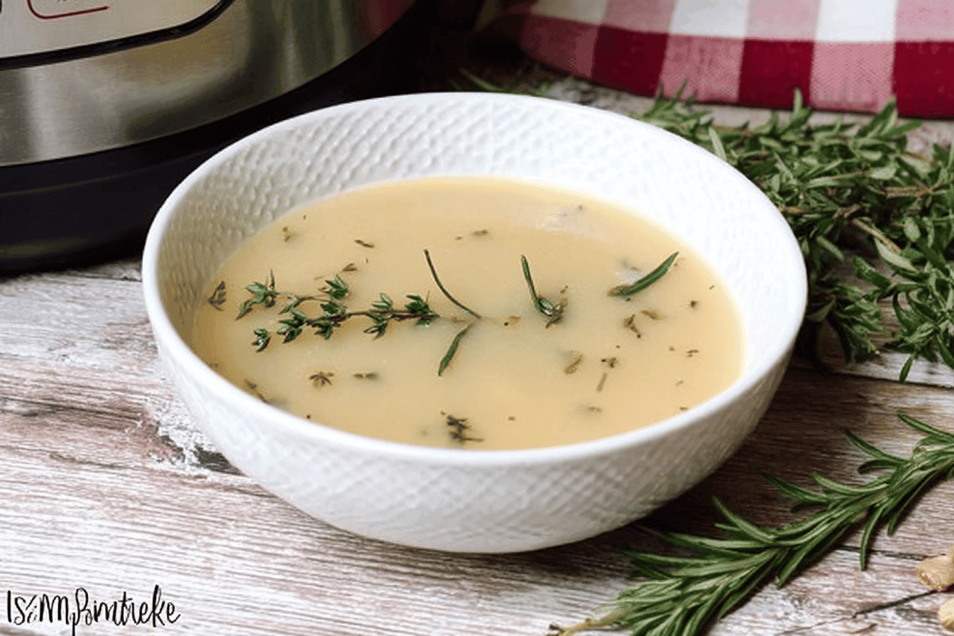 Instant Pot Herbed Turkey Gravy Recipe
