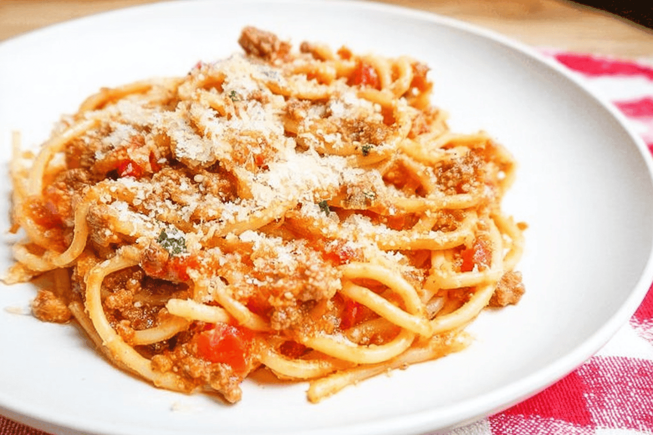 Instant Pot Spaghetti with Meat Sauce Recipe