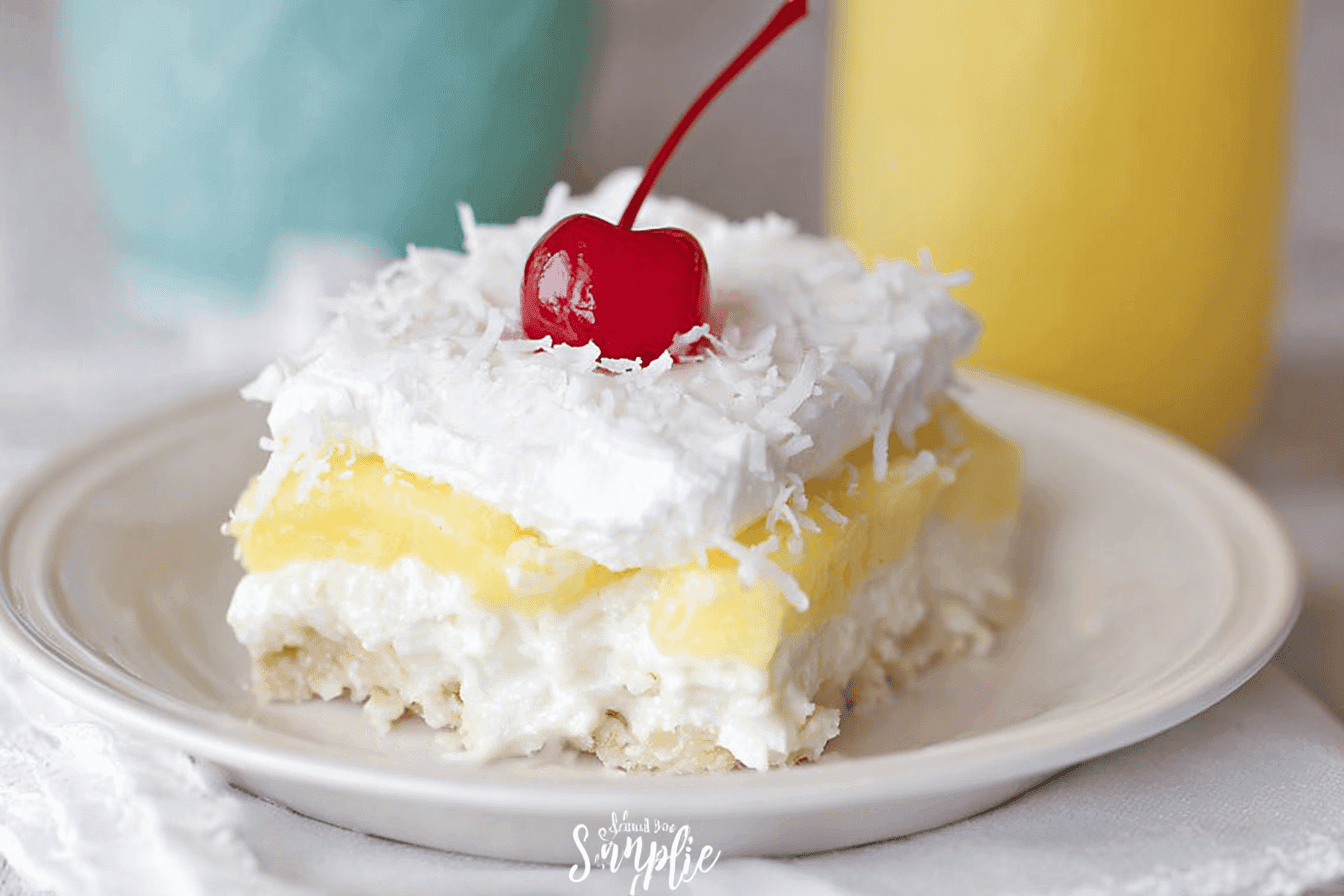 Pina Colada Bars: Tropical No-Bake Delight