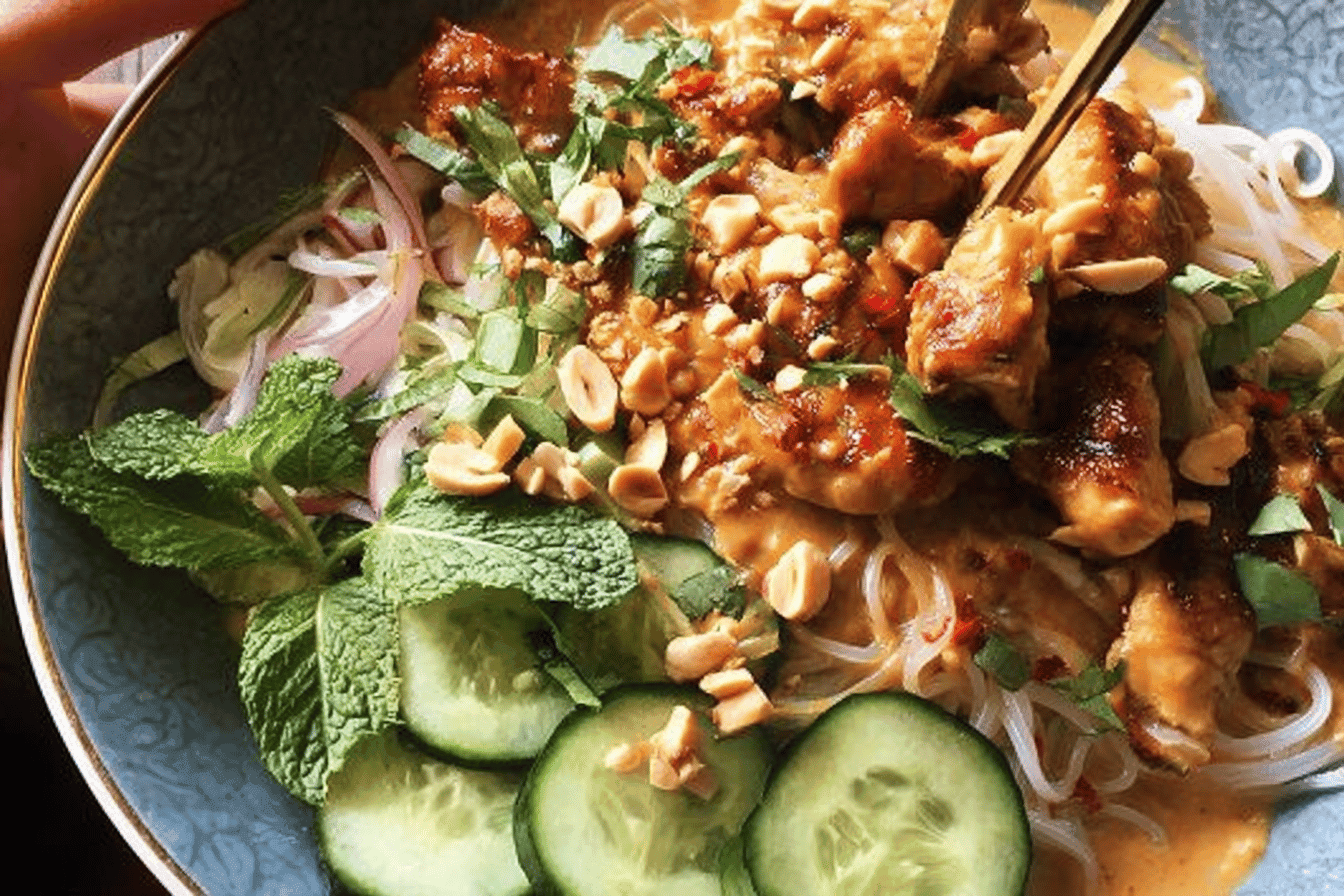 Thai Peanut Chicken Bowl Recipe