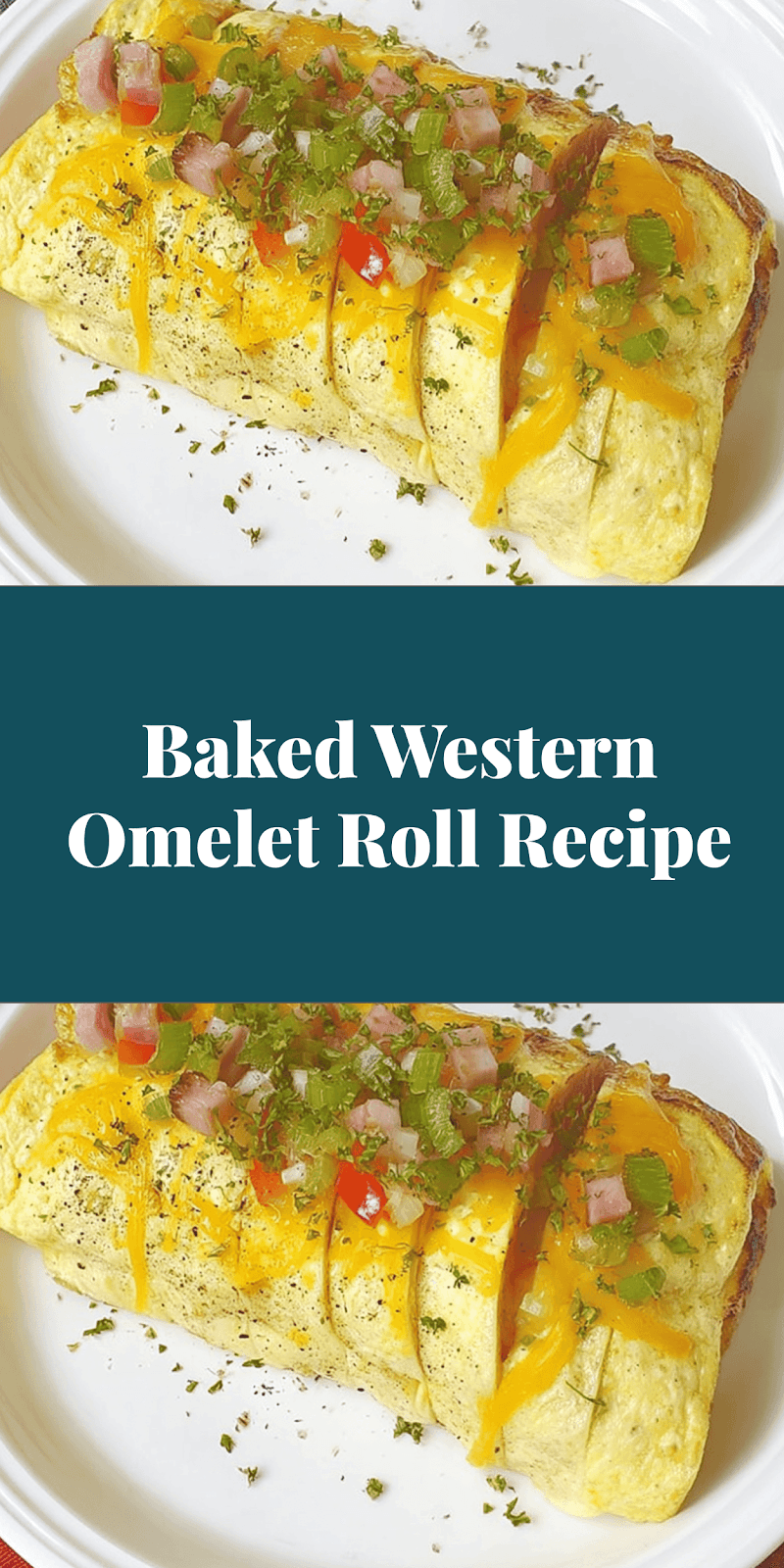 Baked Western Omelet Roll Recipe