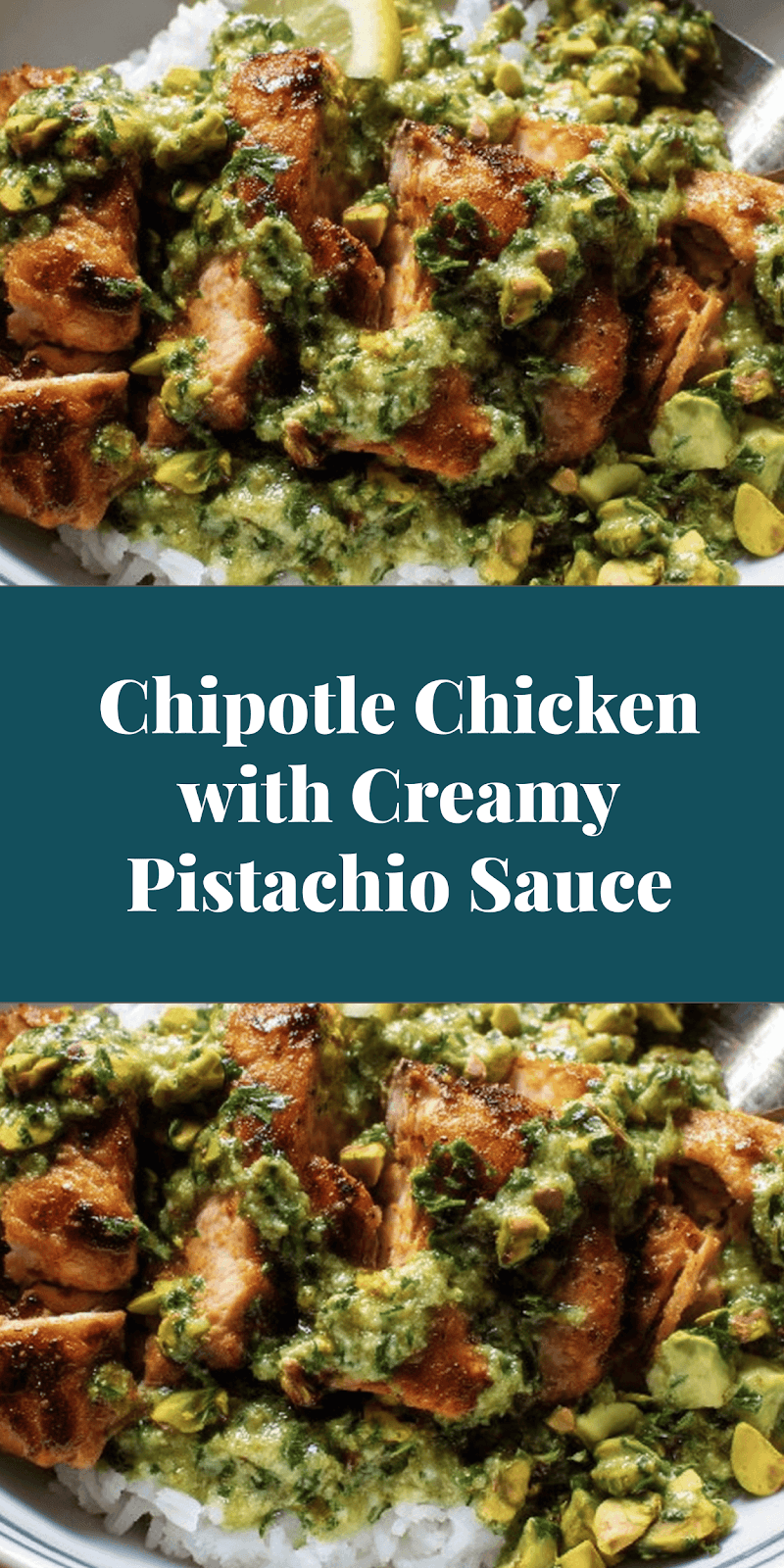 Chipotle Chicken with Creamy Pistachio Sauce