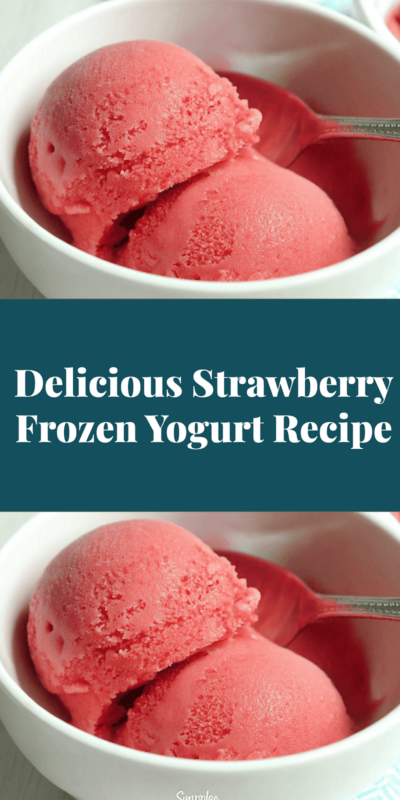Delicious Strawberry Frozen Yogurt Recipe