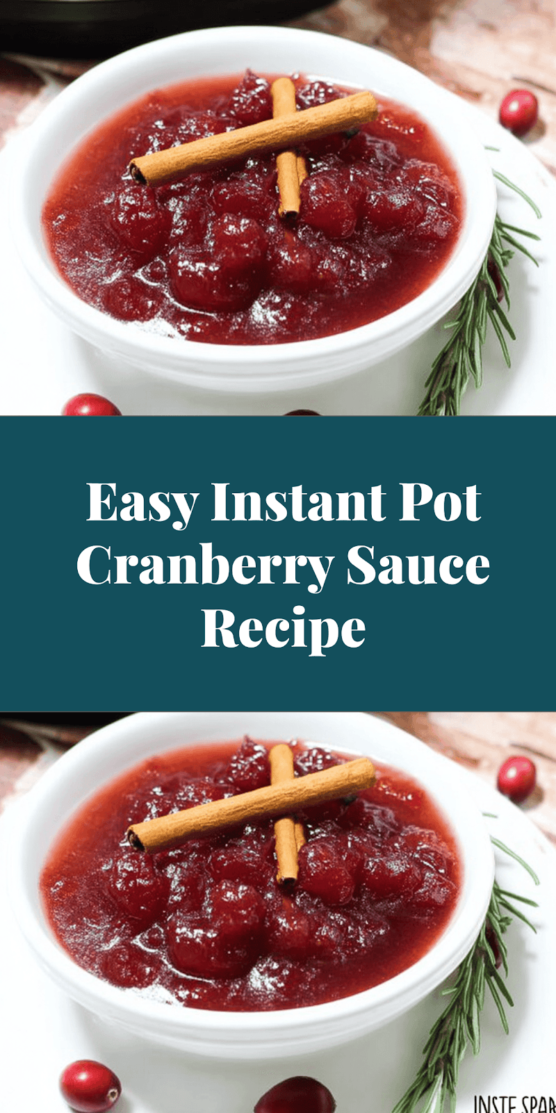 Easy Instant Pot Cranberry Sauce Recipe