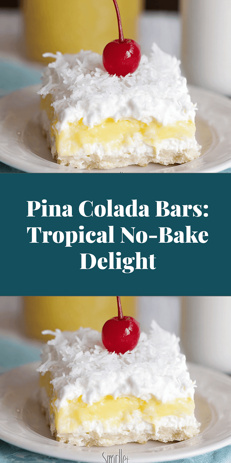 Pina Colada Bars: Tropical No-Bake Delight
