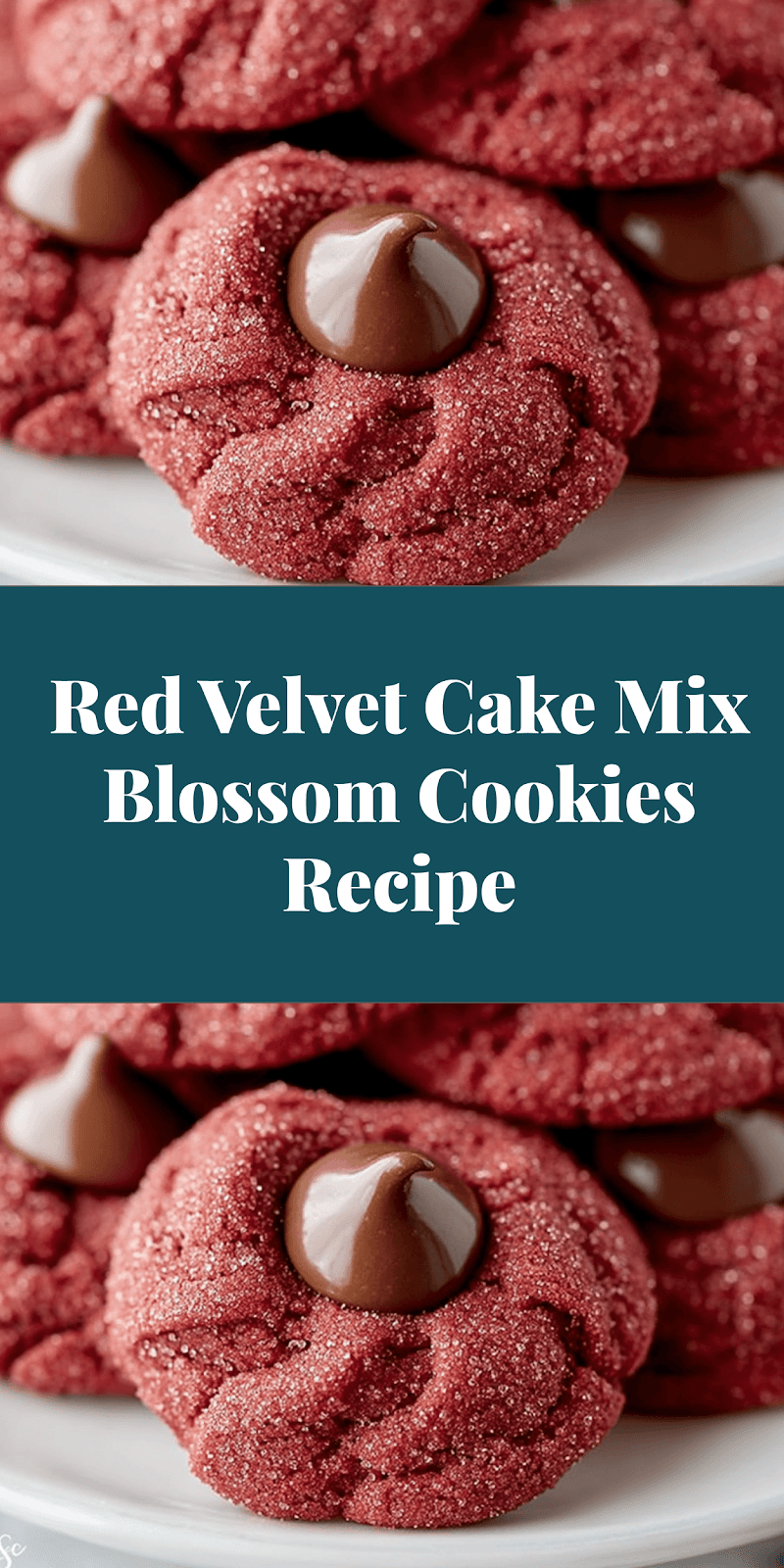 Red Velvet Cake Mix Blossom Cookies Recipe