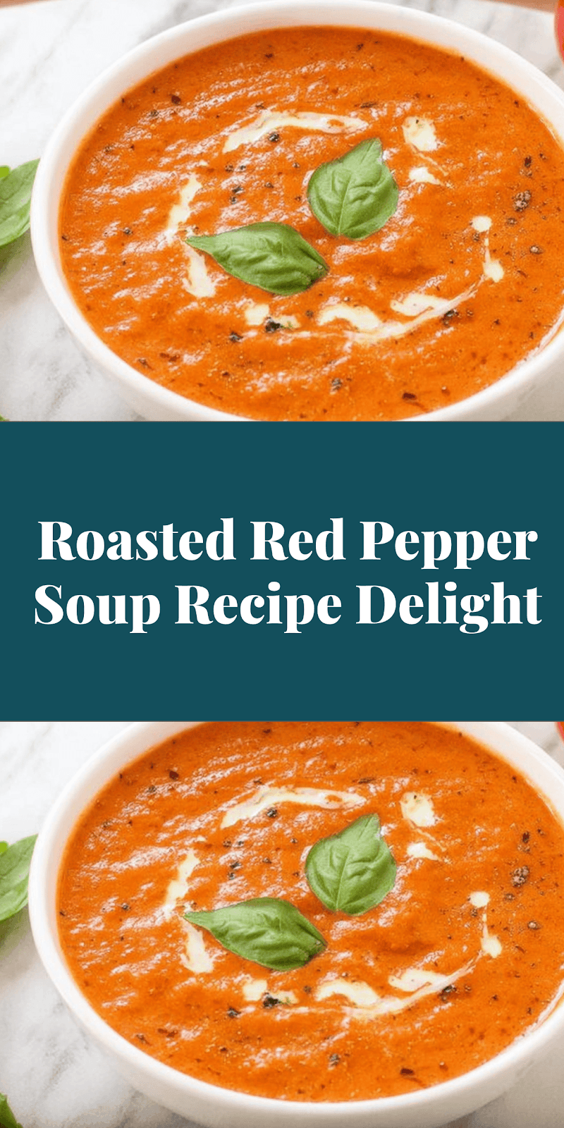 Roasted Red Pepper Soup Recipe Delight