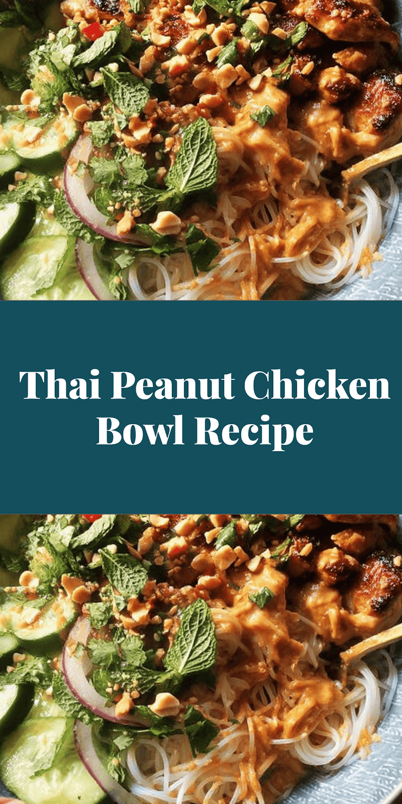 Thai Peanut Chicken Bowl Recipe