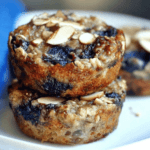 Baked Blueberry Almond Oatmeal Cups Recipe