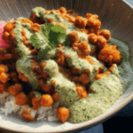 Butter Cauliflower and Chickpeas with Herb Sauce