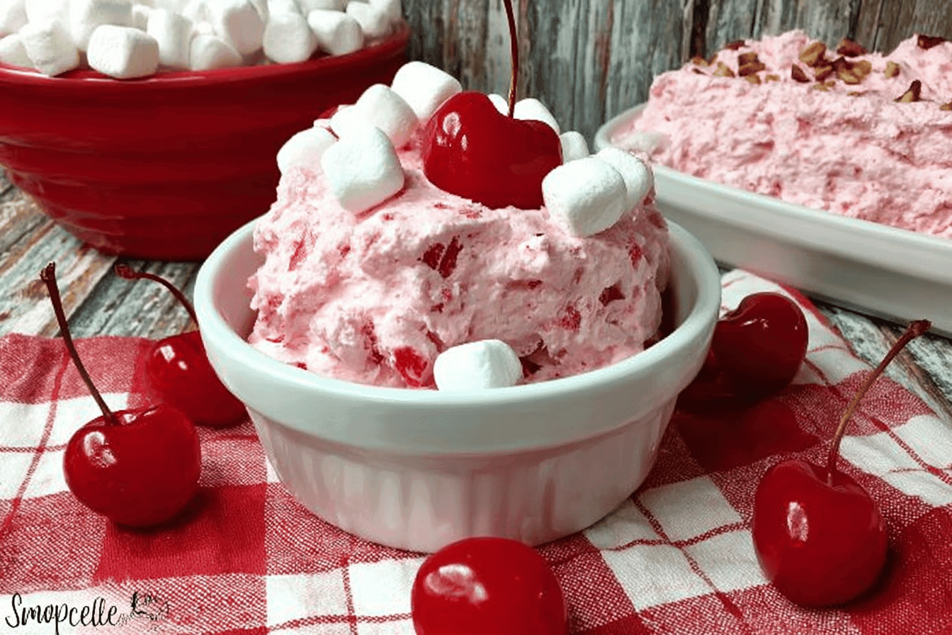 Cream Cheese Cherry Fluff Dessert Recipe