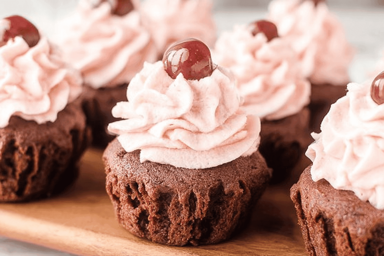 Delicious Chocolate Cherry Cupcakes Recipe