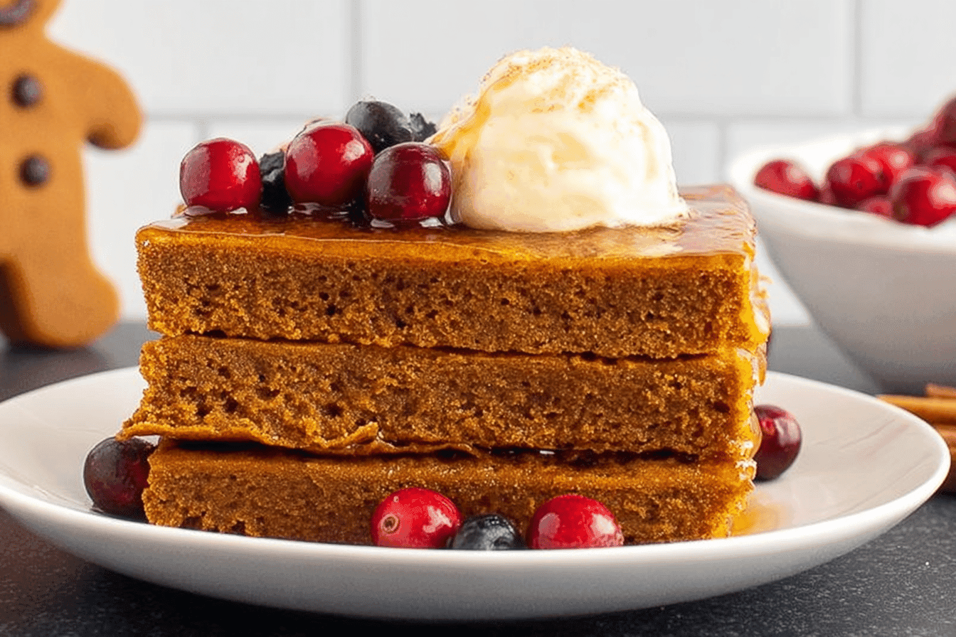 Gingerbread Sheet Pan Pancakes Recipe