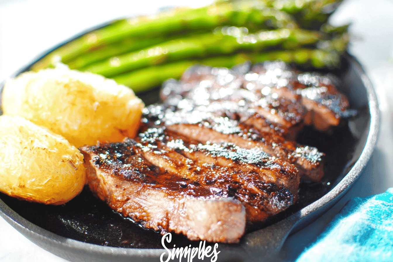 Grilled Strip Steak with Homemade Marinade Recipe