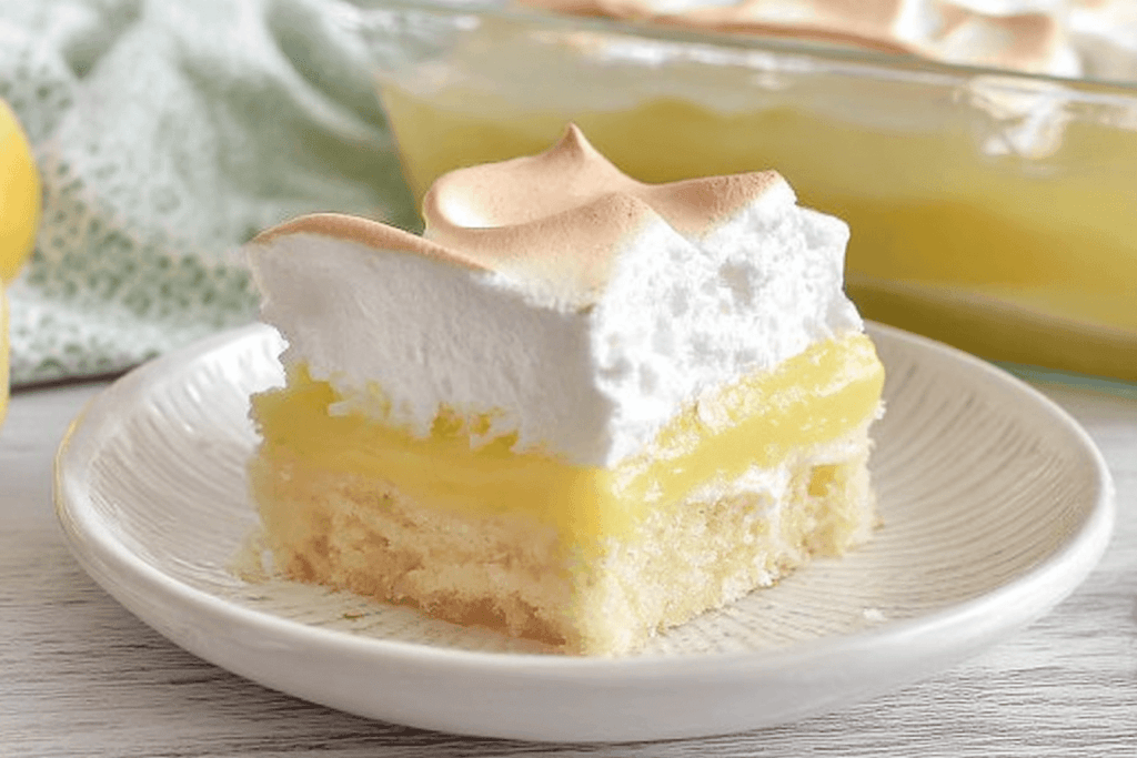 Lemon Meringue Poke Cake Recipe Delight