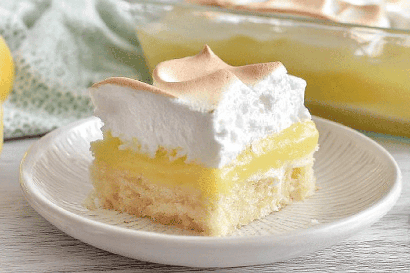 Lemon Meringue Poke Cake Recipe Delight