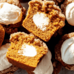 Pumpkin Muffins with Cream Cheese Filling