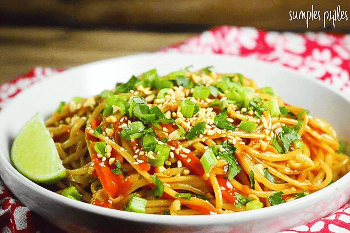 Quick Spicy Thai Noodles in 20 Minutes