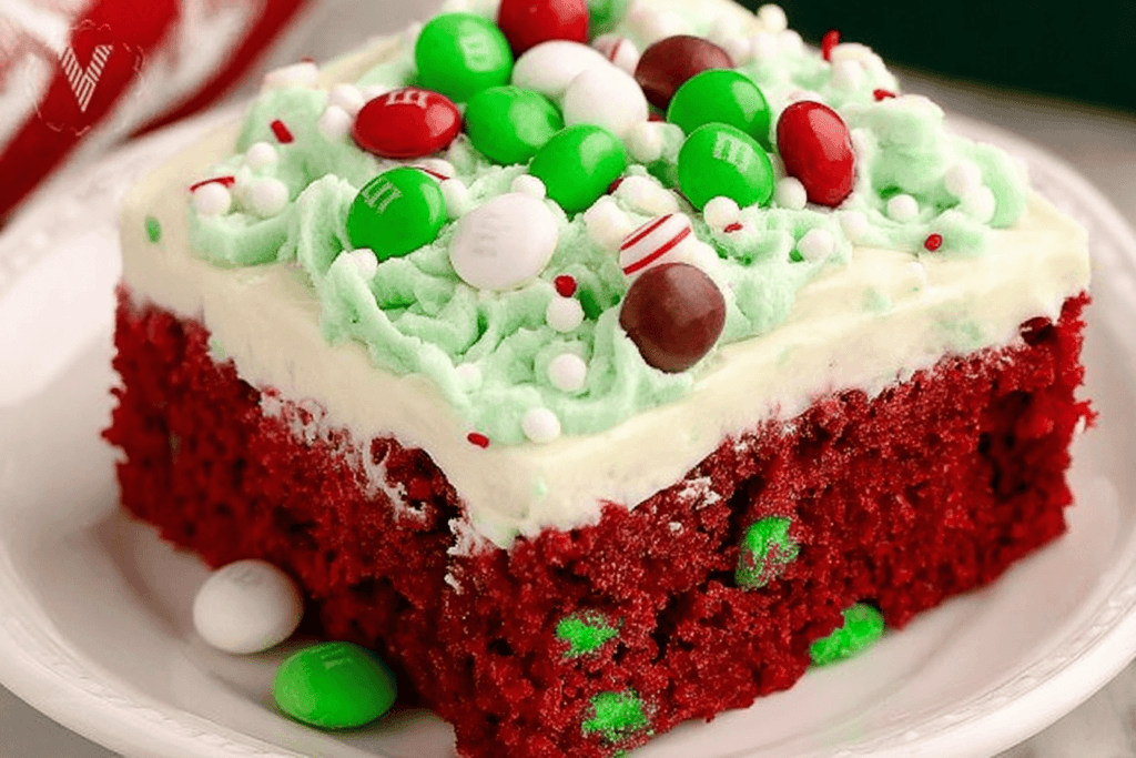 Red Velvet Christmas Poke Cake Recipe