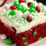 Red Velvet Christmas Poke Cake Recipe