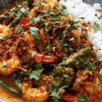 Thai Shrimp Curry with Crispy Shallots