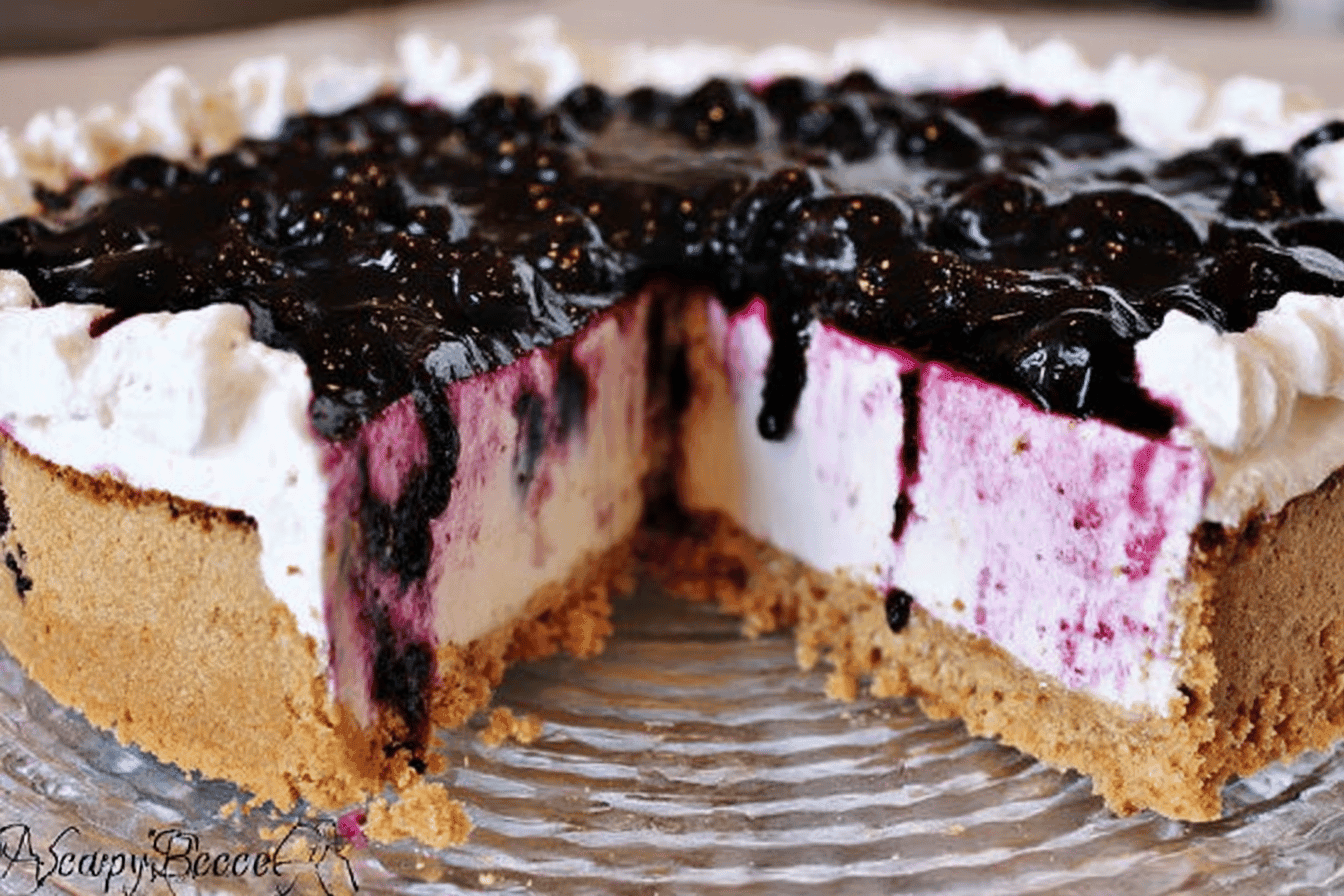 Wild Blueberry Cheesecake Dessert Recipe Delight