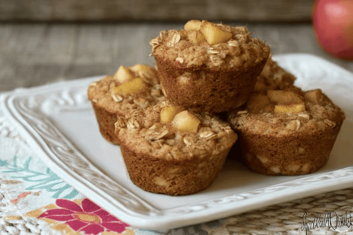Apple Cinnamon Oatmeal Muffins Recipe