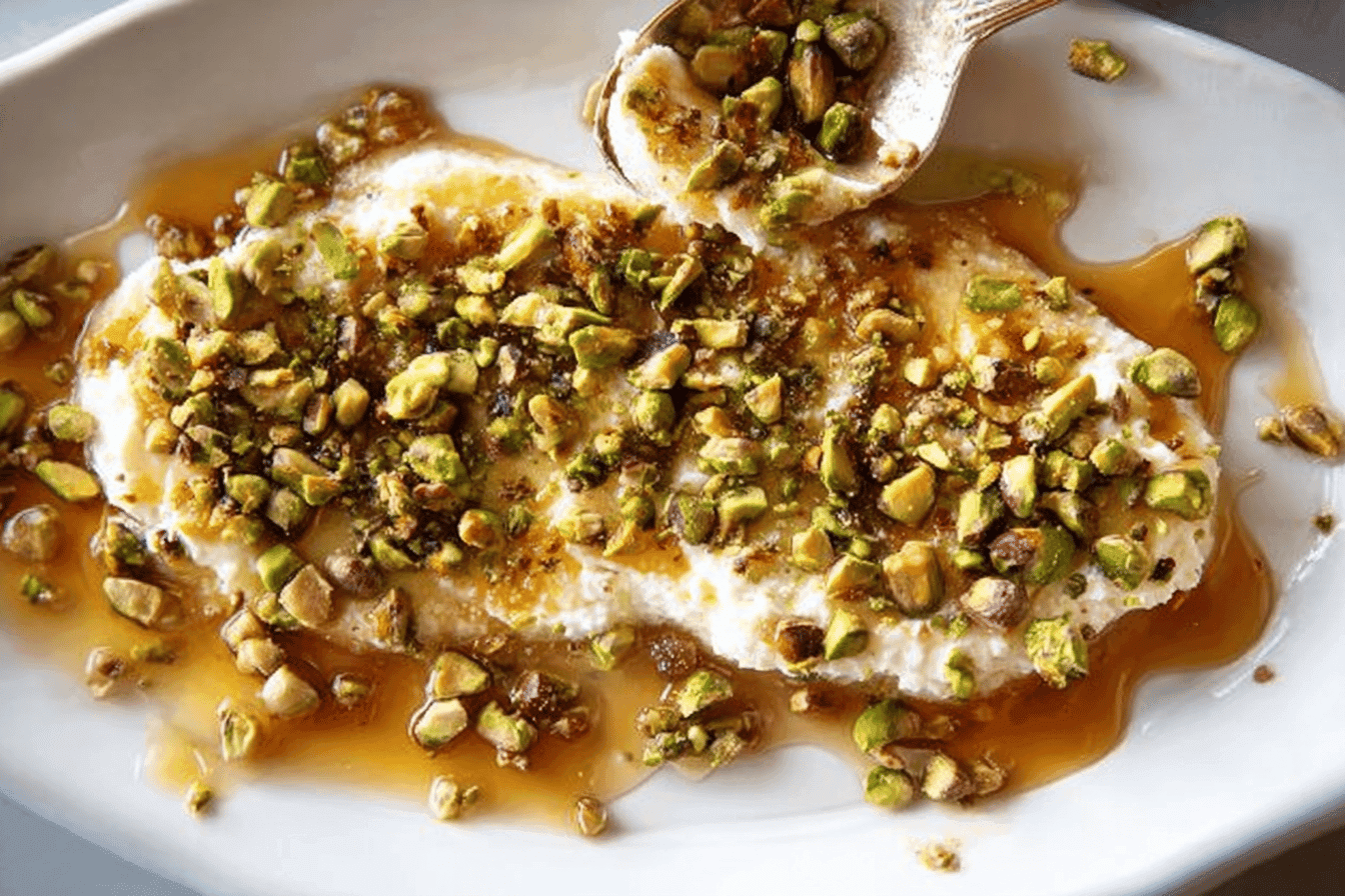 Boursin Appetizer with Pistachios and Honey
