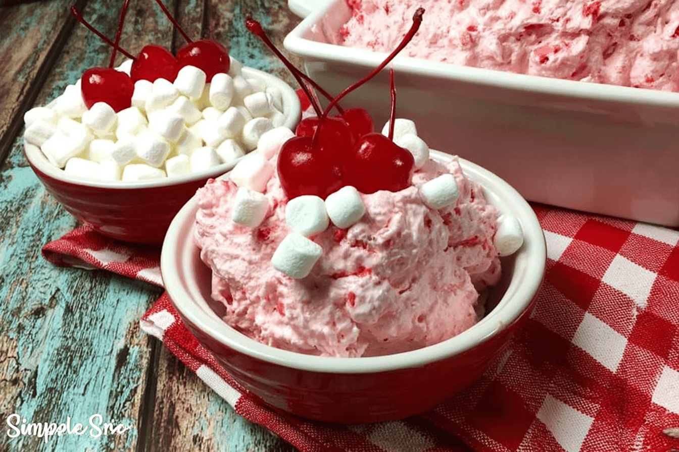 Cream Cheese Cherry Fluff Dessert Recipe