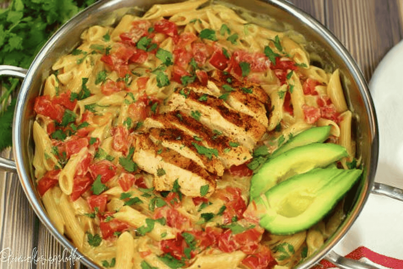 Creamy Chicken Taco Alfredo Pasta Recipe