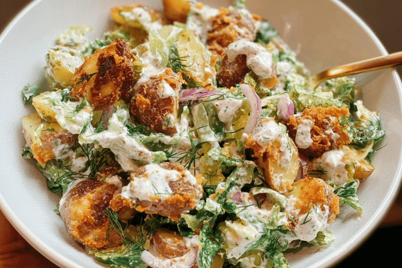 Crispy Smashed Potato Salad Recipe