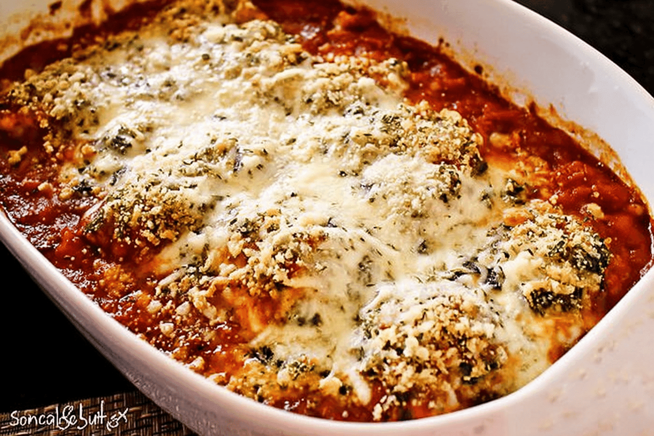 Easy Chicken Parmesan Marinara Bake Recipe