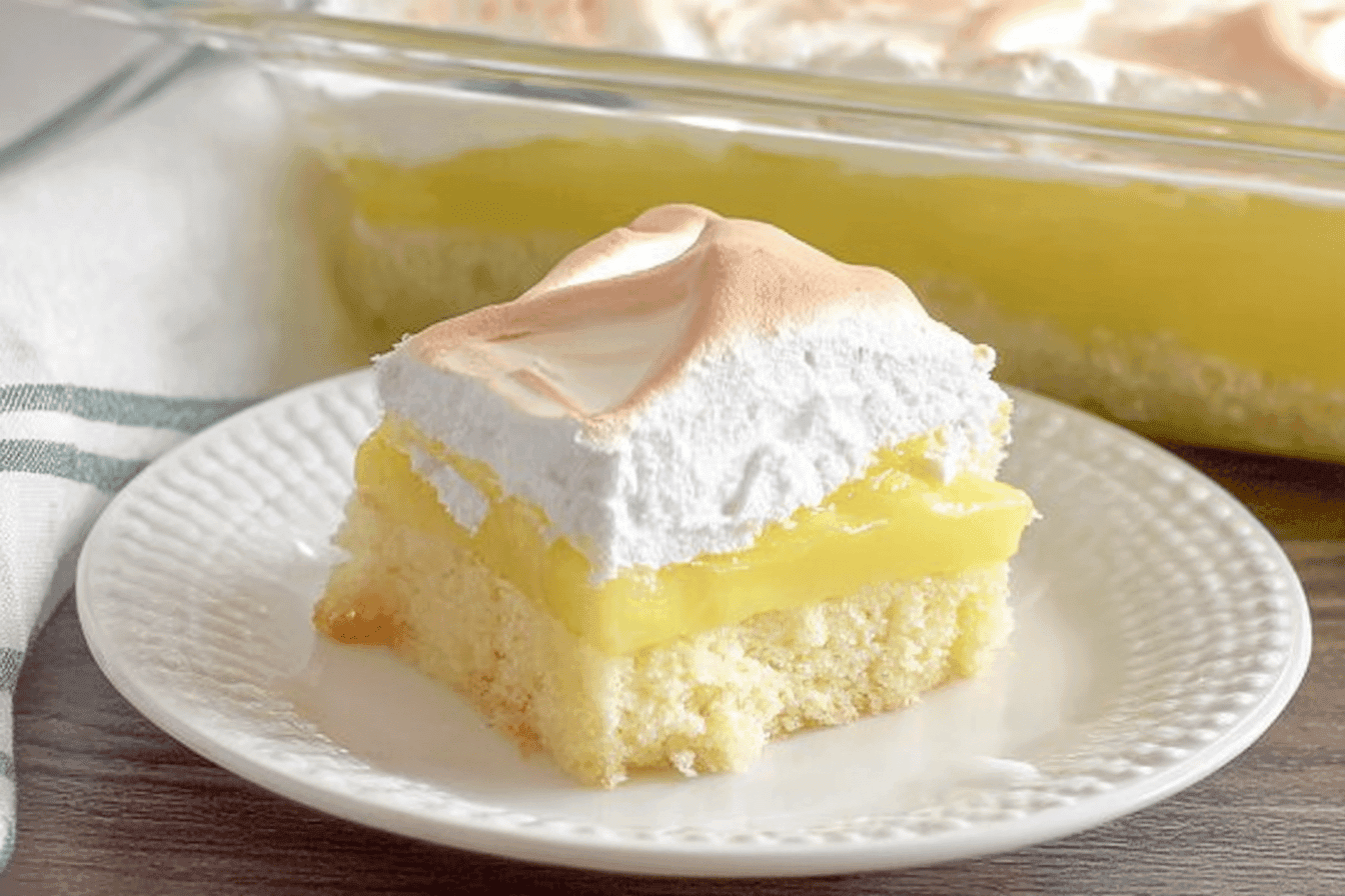 Lemon Meringue Poke Cake Recipe Delight