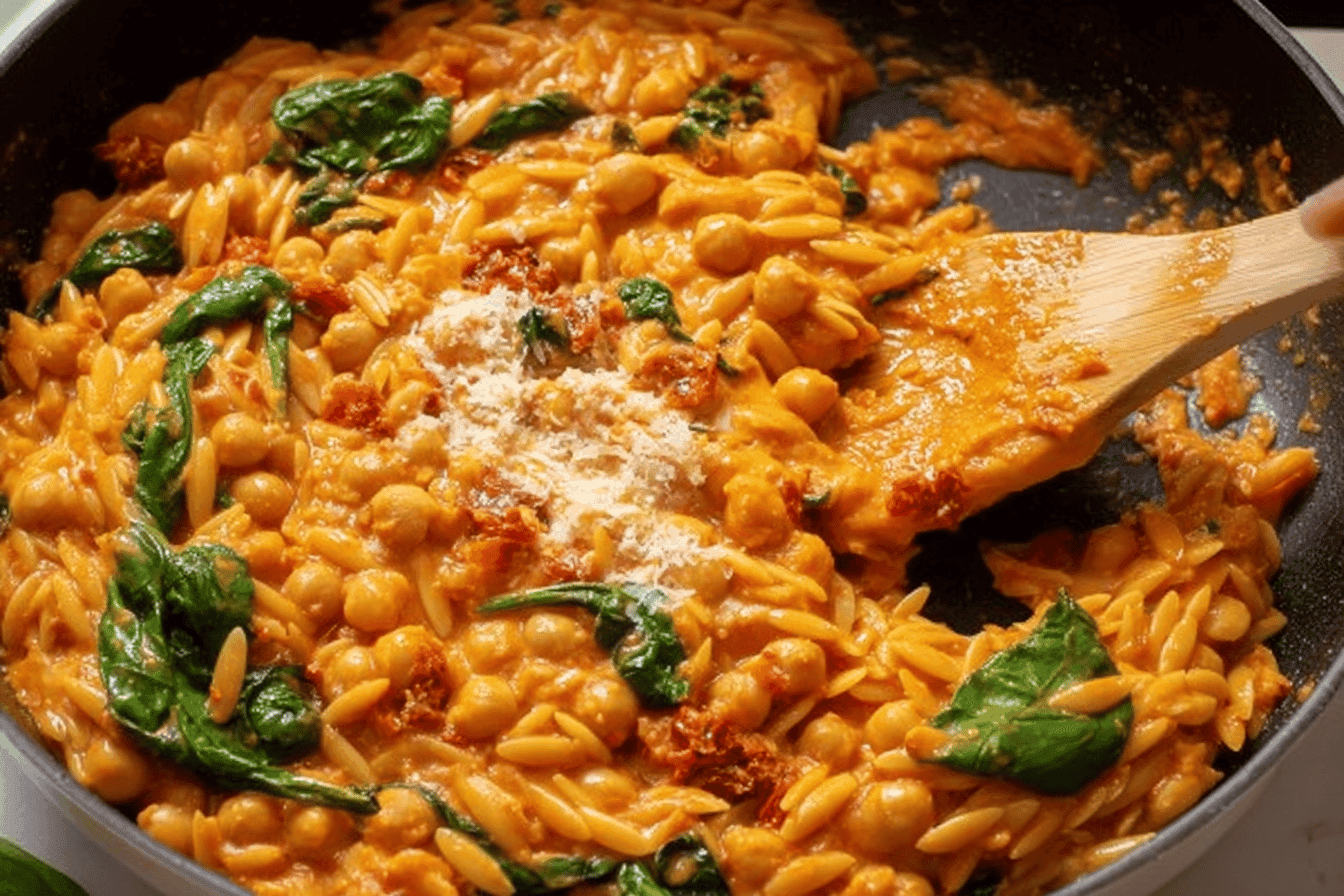 Marry Me Chickpeas with Orzo Recipe