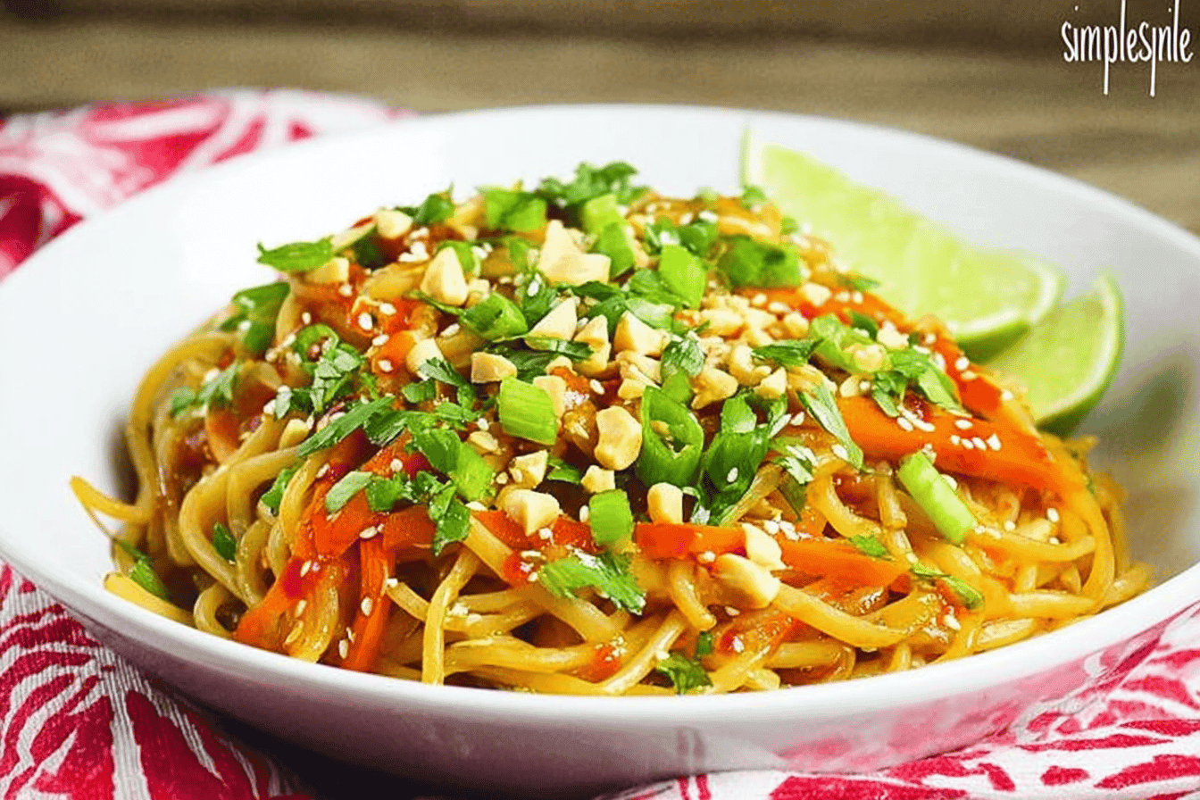 Quick Spicy Thai Noodles in 20 Minutes
