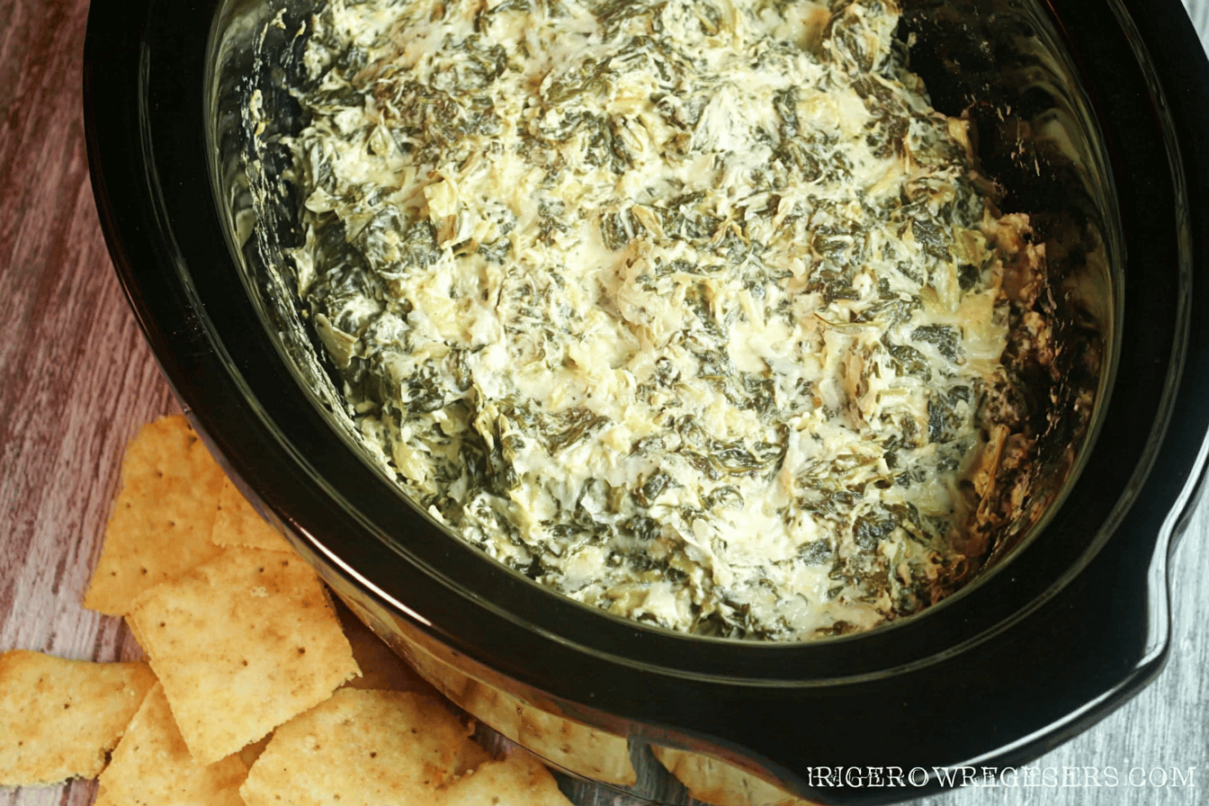 Slow Cooker Spinach Artichoke Dip Recipe