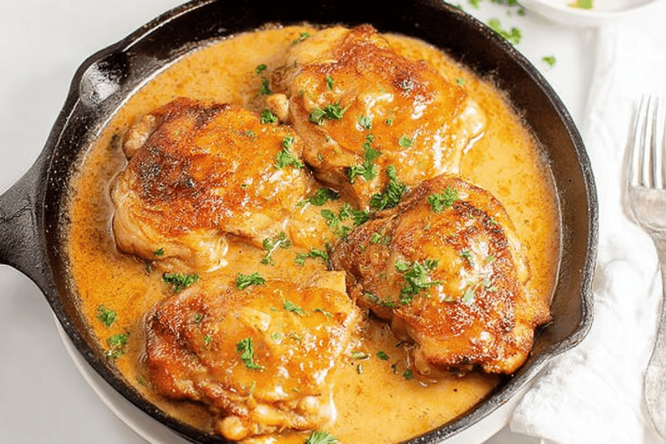 Smothered Chicken Thighs Recipe Delight