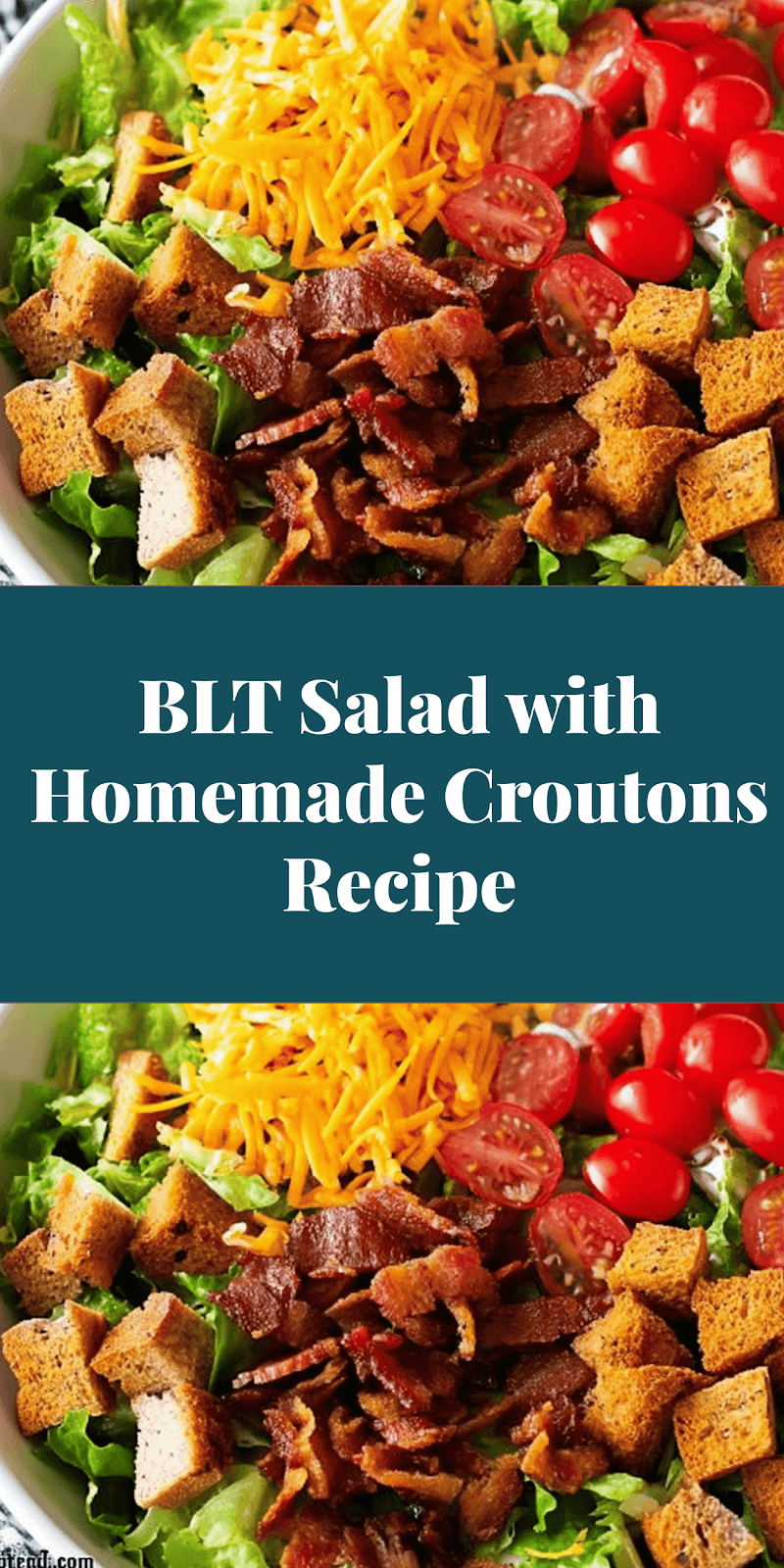 BLT Salad with Homemade Croutons Recipe