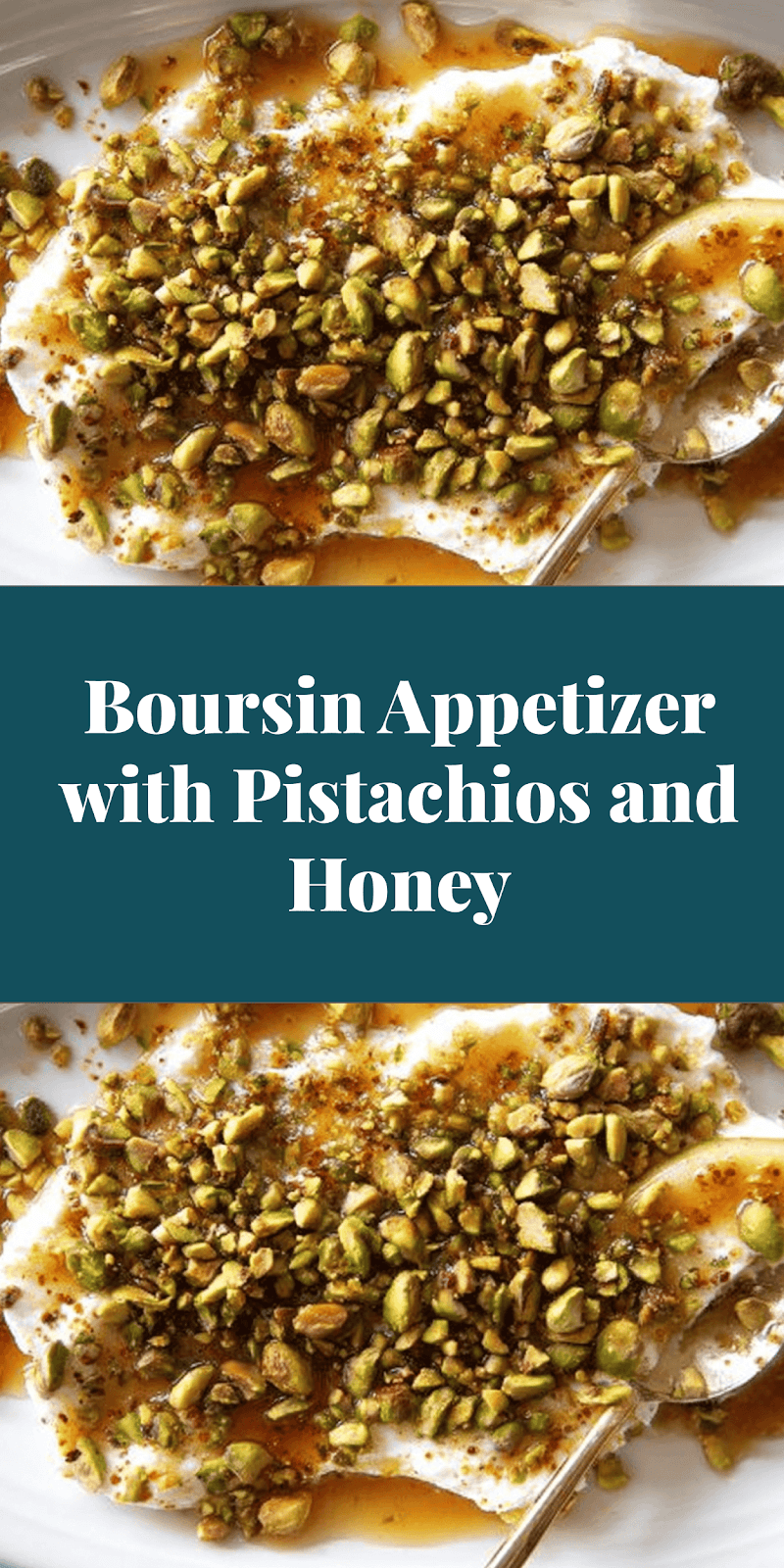 Boursin Appetizer with Pistachios and Honey