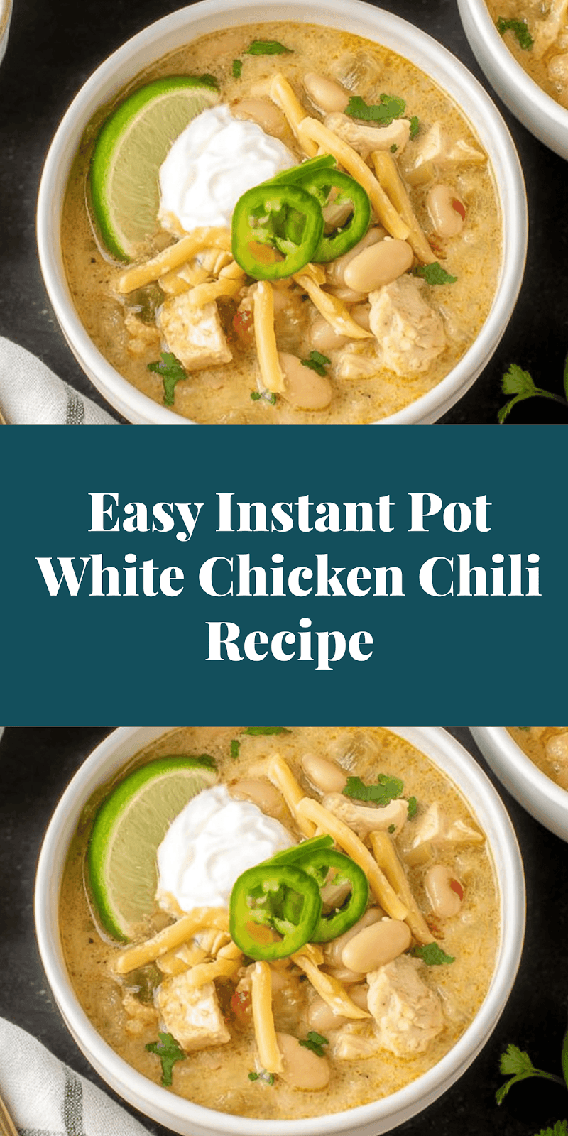 Easy Instant Pot White Chicken Chili Recipe