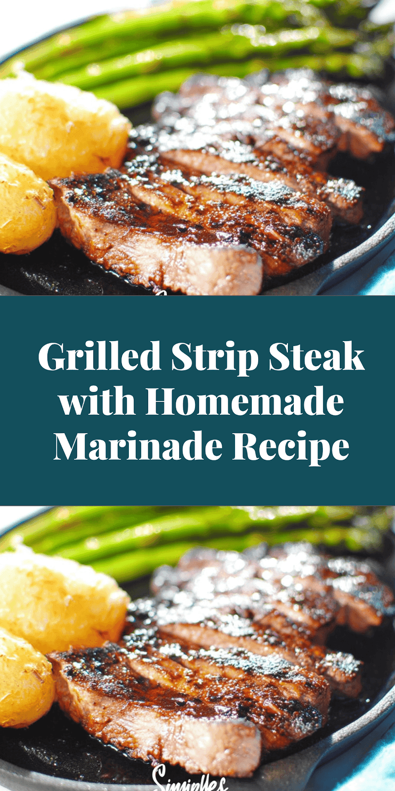 Grilled Strip Steak with Homemade Marinade Recipe
