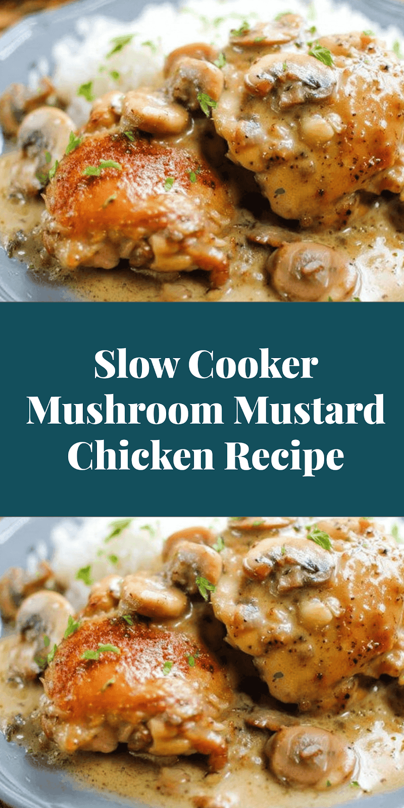 Slow Cooker Mushroom Mustard Chicken Recipe