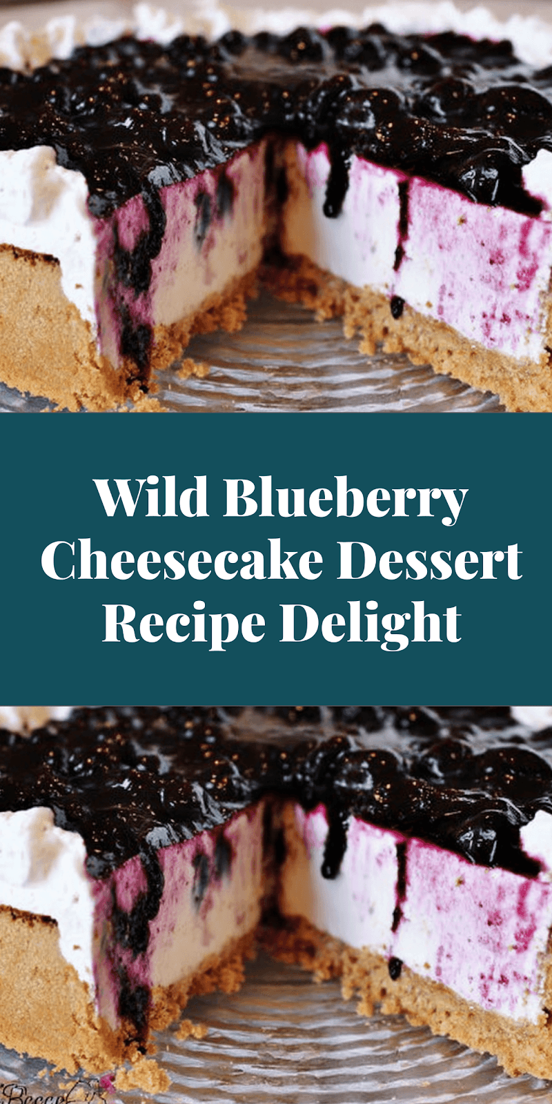 Wild Blueberry Cheesecake Dessert Recipe Delight