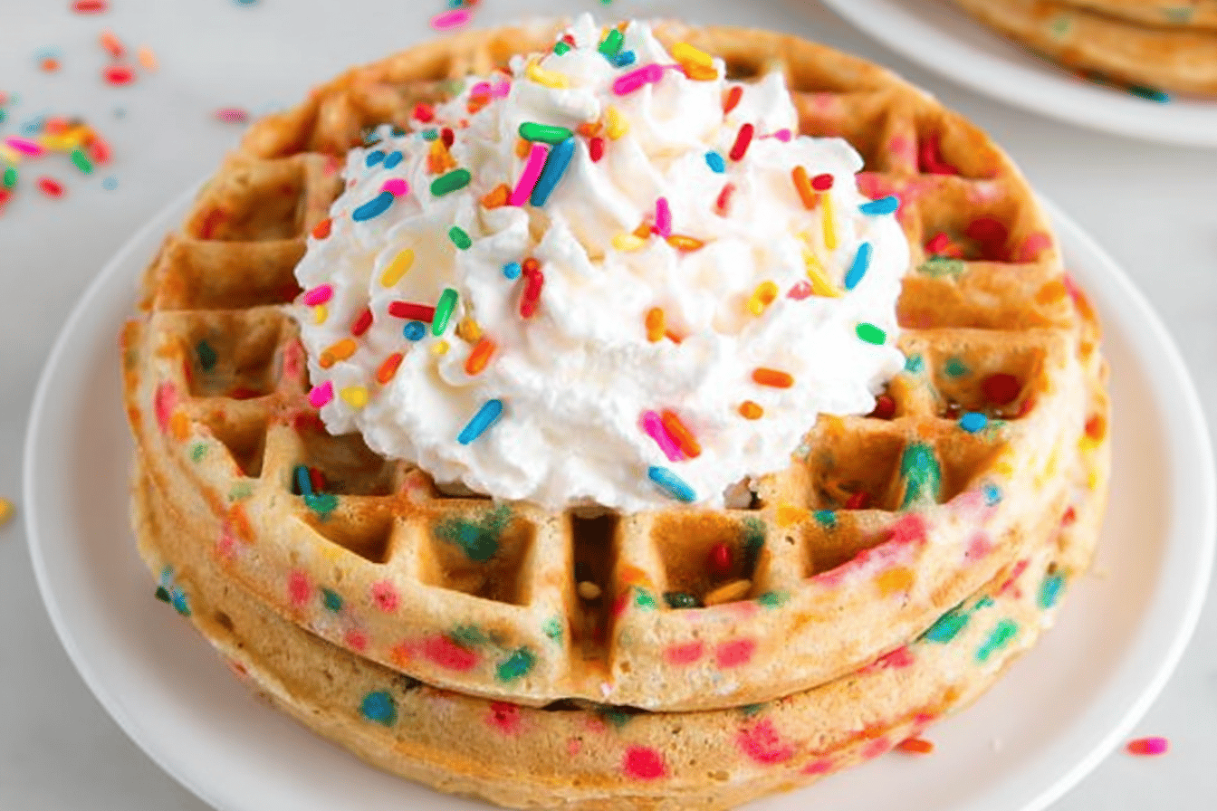 Birthday Cake Waffles Recipe for Celebrations