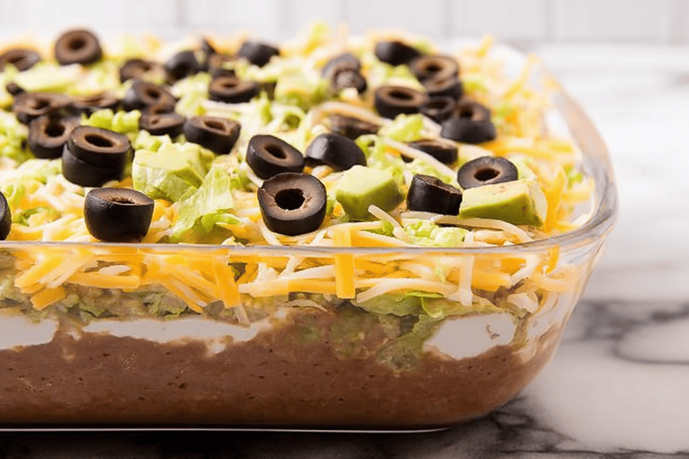 Delicious 7-Layer Bean Dip Recipe
