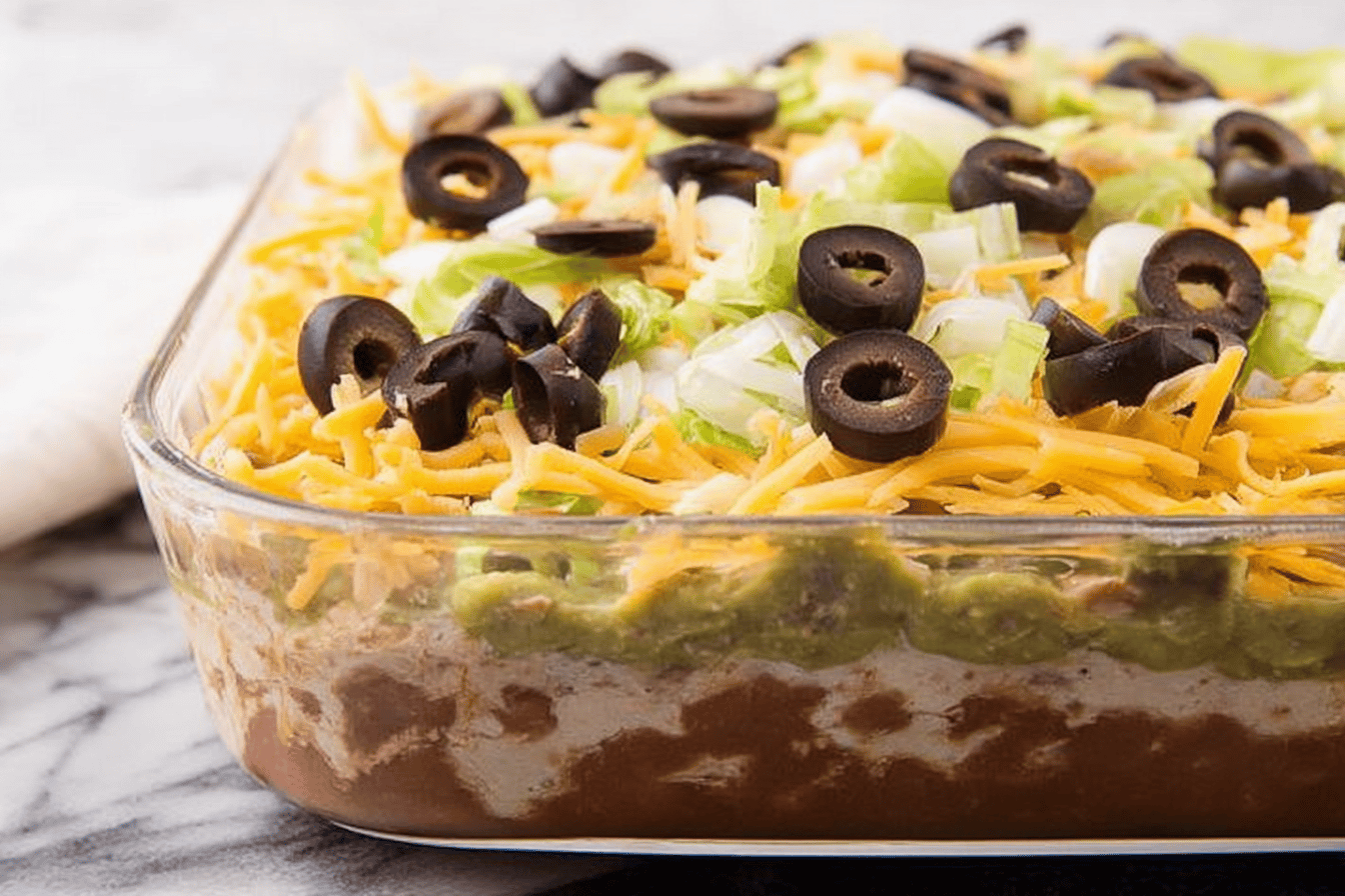Delicious 7-Layer Bean Dip Recipe