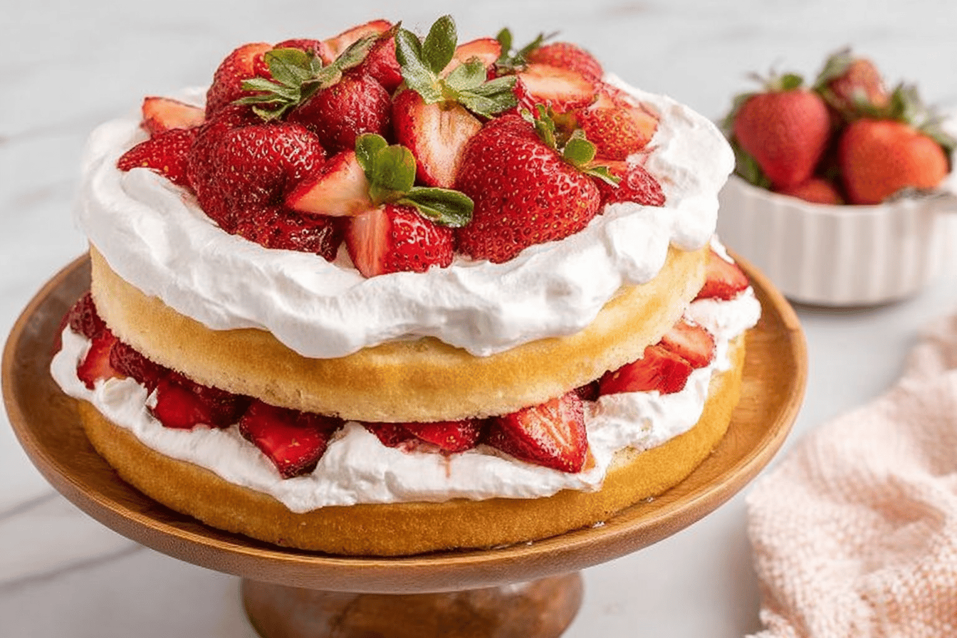 Strawberry Shortcake Layer Cake Recipe