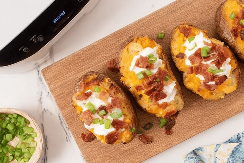 Air Fryer Twice Baked Potatoes Recipe