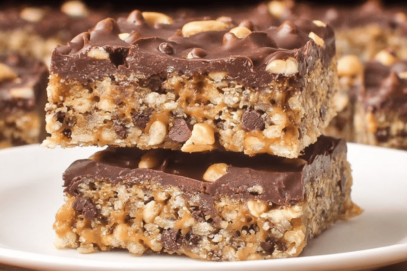 Caramel Cashew Cereal Bars Recipe